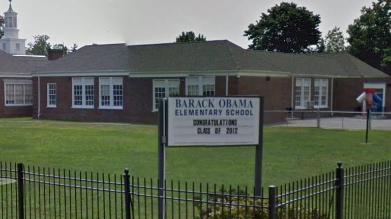 The Barack Obama Elementary School in Hempstead in 2014.