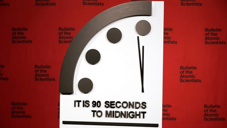 The Doomsday Clock's minute hand has been moved to 90 seconds...