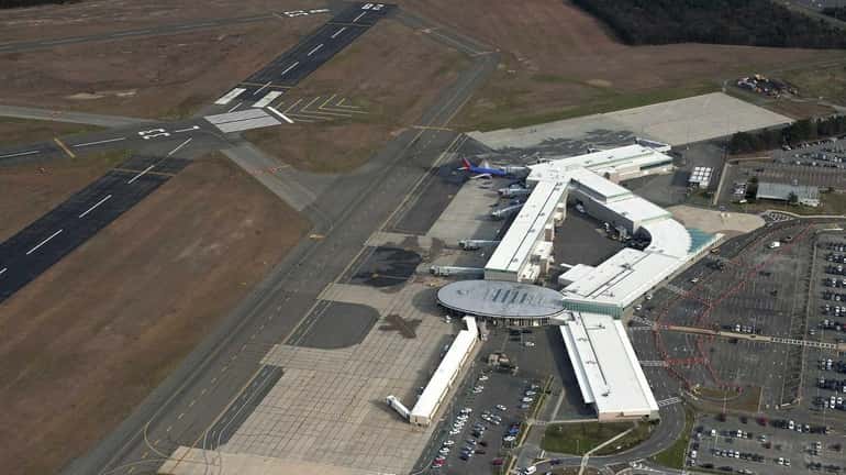 An aerial view of Long Island MacArthur Airport. (Dec. 12,...
