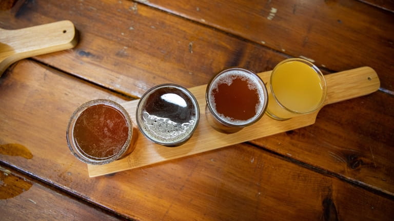 Enjoy a flight of pumpkin, imperial chocolate stout, IPA, and...
