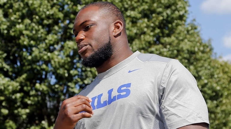 Buffalo Bills player IK Enemkpali, released this week by the...