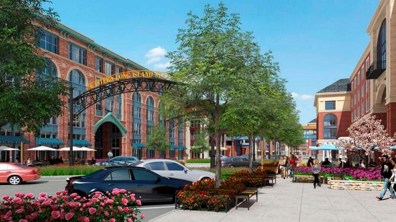 An architect's rendering of the Ronkonkoma Hub project.
