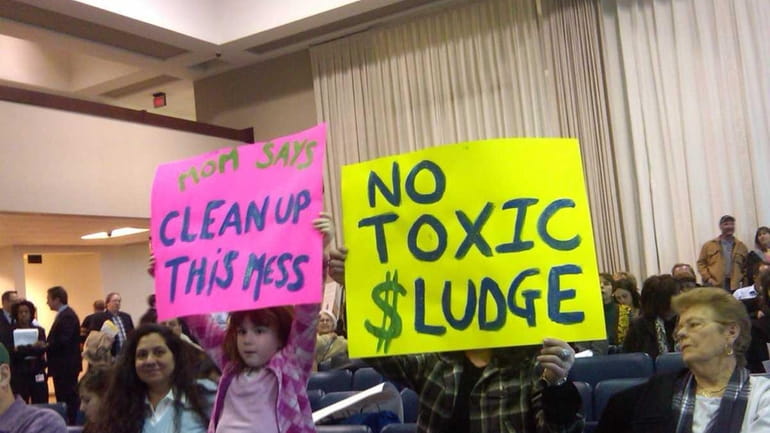 Residents call for Brookhaven Town to shutter its Yaphank landfill....