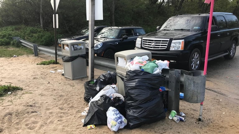 Southampton Town officials said they received complaints of littering at North...