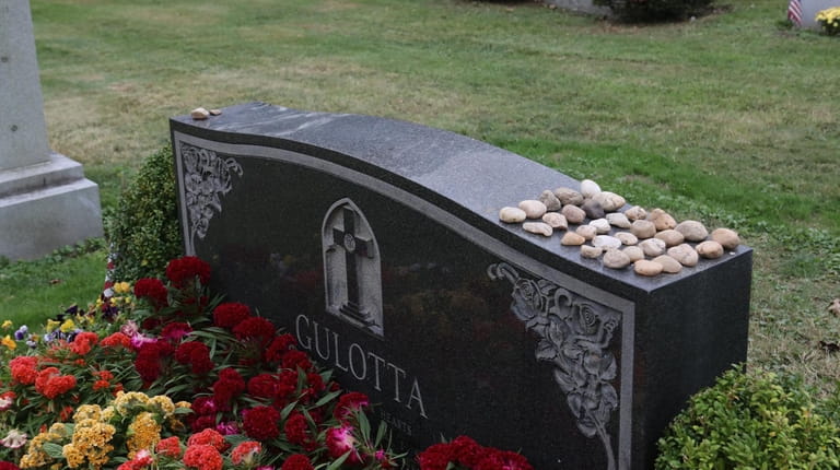 The grave of Thomas Gulotta, the former Nassau county executive...