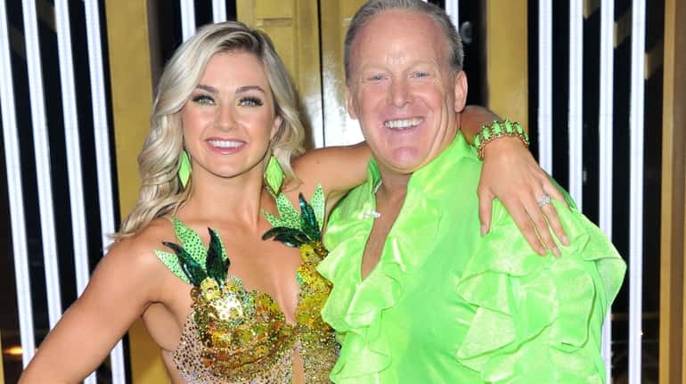 Sean Spicer with his "Dancing with the Stars" partner Lindsay...
