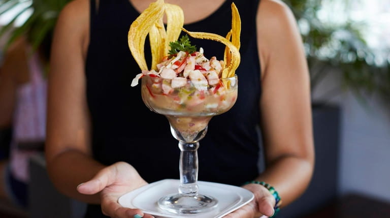 The ceviche at Puerto Plata Seafood on the Water in Freeport.