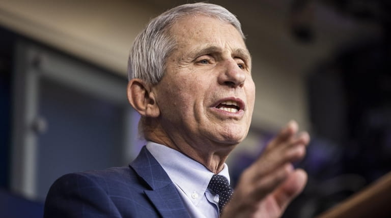 Dr. Anthony Fauci, the nation's top infectious-disease expert answers the media's...