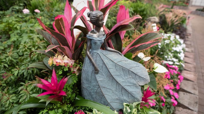 A detail from the Fantasy Garden at the Hicks flower...