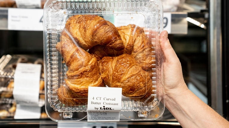 Croissants found in the bakery case at Lidl.