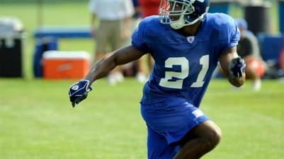 Giants rookie safety Kenny Phillips during training camp at the...