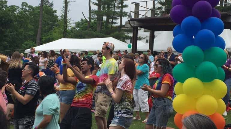 People enjoy the 26th annual Long Island PrideFest at Heckscher...