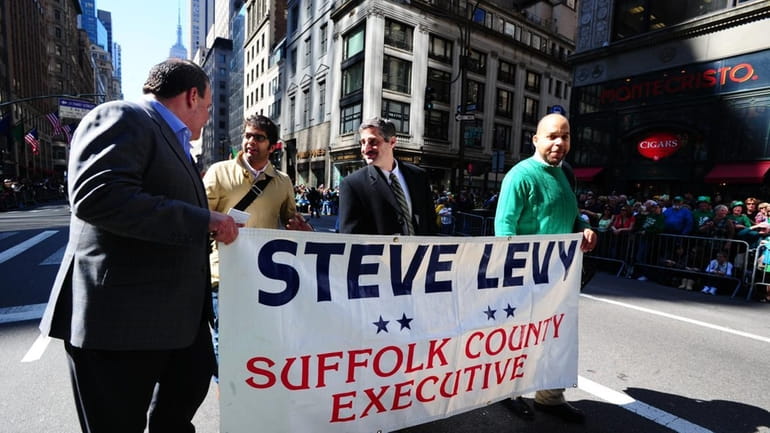 Suffolk County Executive Steve Levy during the annual St. Patrick's...