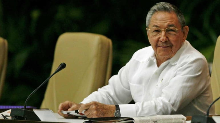 Cuba's President Raul Castro attends the 6th Congress of the...