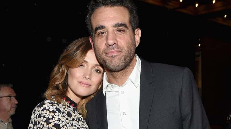 Rose Byrne and Bobby Cannavale attend the 2017 Obie Awards...