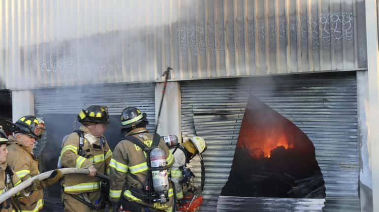 A fire destroyed several storage units at Oakdale Self Storage...