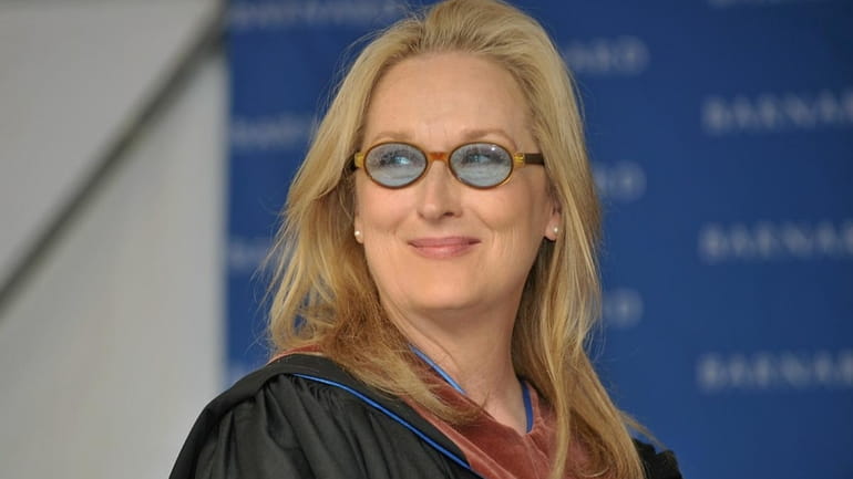 Actress Meryl Streep attends the Barnard College Commencement on May...