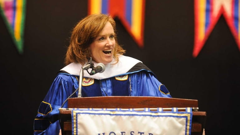 U.S. Representative Kathleen Rice speaks during the 2015 Hofstra commencement...