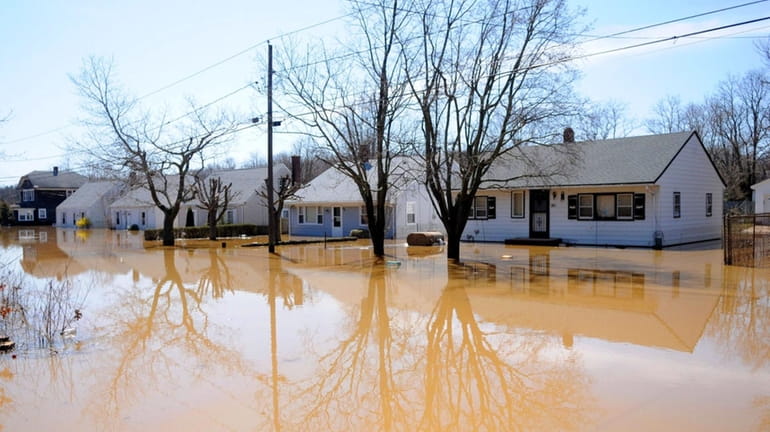 Flooding remains days after a storm. (April 2, 2010)