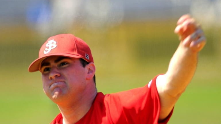 St. John's starting pitcher Kevin Courtney during their victory over...