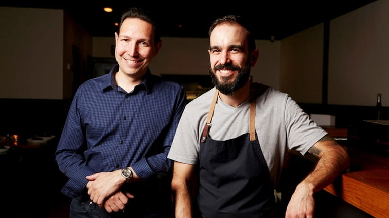 Chef Chris Perrotta and general manager Frank Ubriaco at Blackbird...