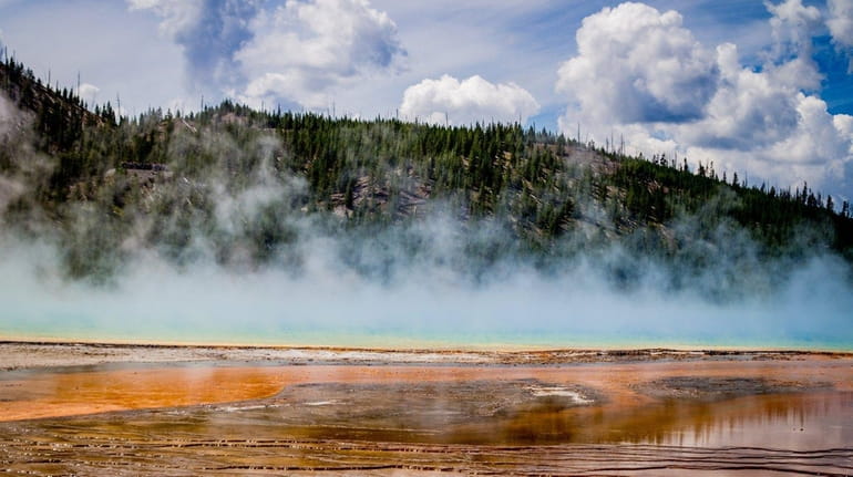 A stunning view in  Yellowstone National Park.