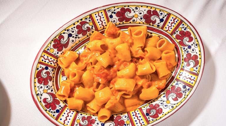 "Spicy Rigatoni" (pictured) is one of the signature dishes featured...