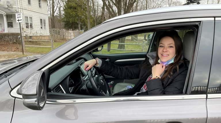 Brielle Neumann, 20, of East Northport, has been driving for...