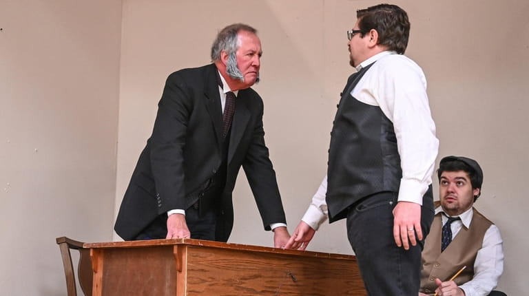 Actor Paul Graf, left, who will be playing Ebenezer Scrooge...