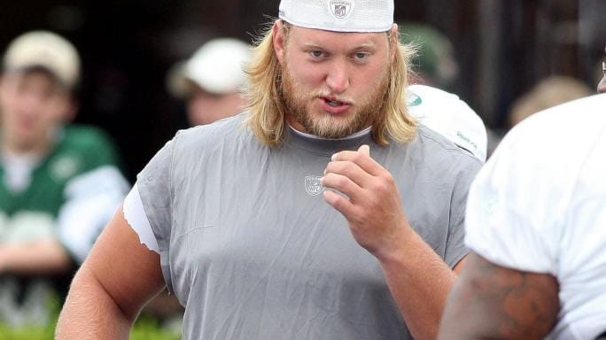 Jets center Nick Mangold during an open practice for Long...