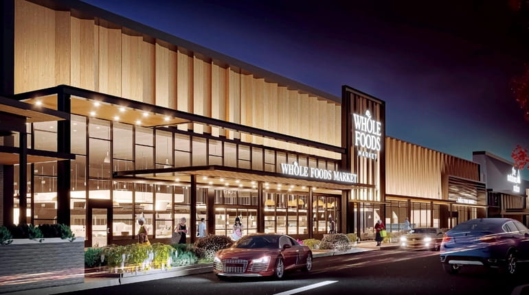 Architect's rendering of a Whole Foods planned for Huntington Shopping...