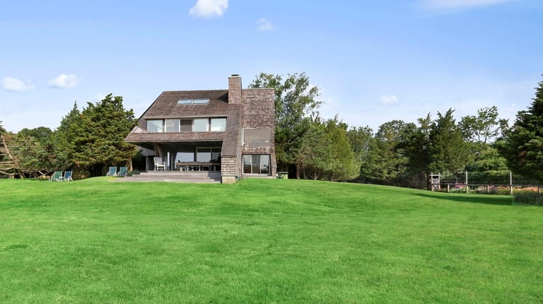 This East Hampton house designed by architect Norman Jaffe is...