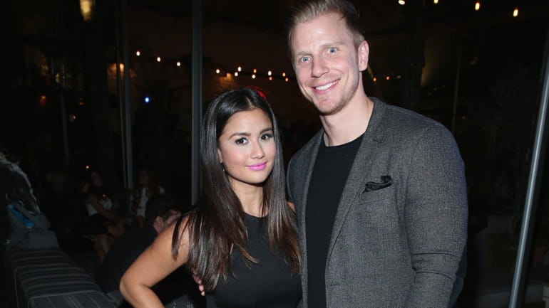 Catherine Giudici Lowe and Sean Lowe in 2015 in Los...