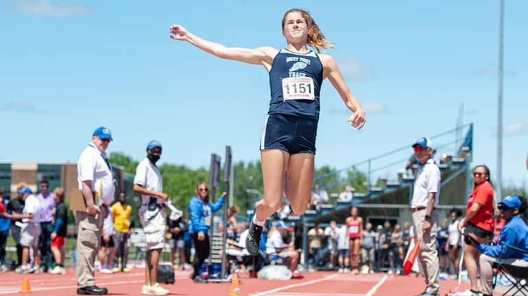 Alexandra Kelly from RockyPoint in the the Triple Jump during...