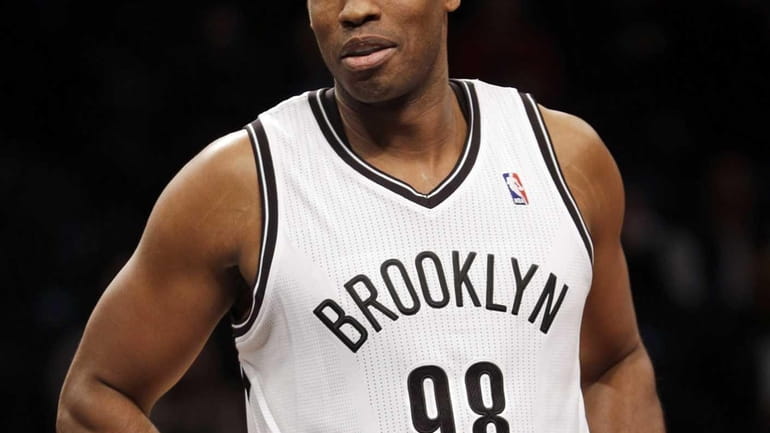 Brooklyn Nets' Jason Collins enters the game during the second...