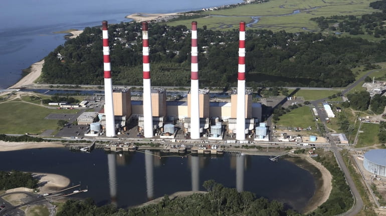 The LIPA power plant in Northport is shown in this...