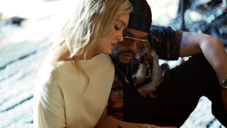 Lily-Rose Depp, Abel “The Weeknd” Tesfaye in "The Idol."