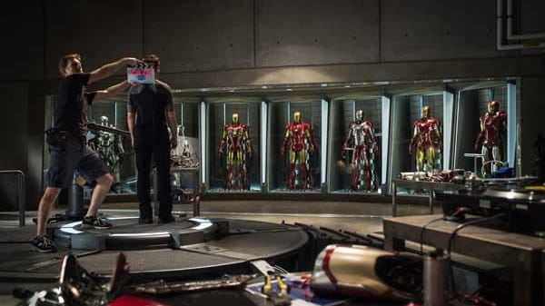 Behind the scenes of "Iron Man 3." (Zade Rosenthal TM...