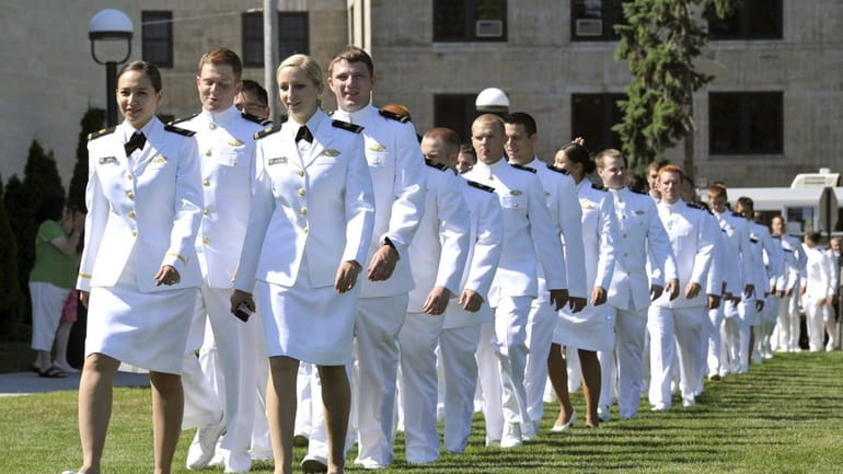 The graduating class of 2010 United States Merchant Marine Academy...