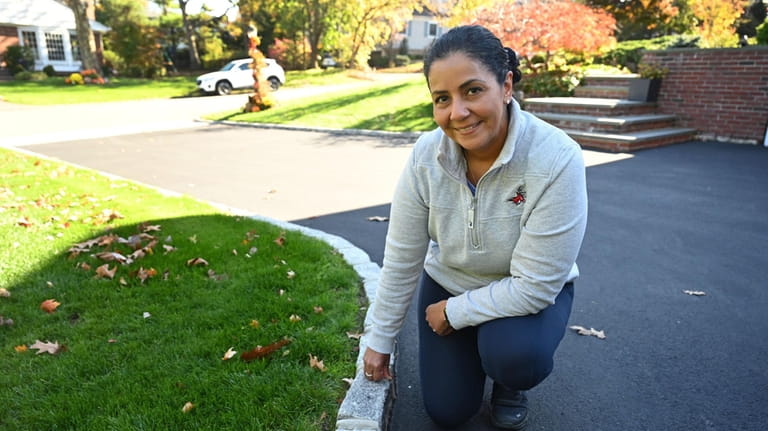 Wanda Castillo added Belgian block to the driveway of her Roslyn home.