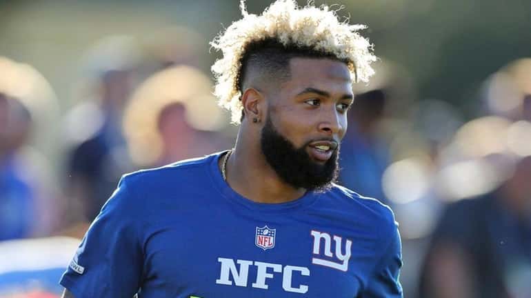 Giants wide receiver Odell Beckham Jr. competes in the Epic...