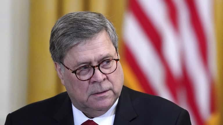 Attorney General William Barr in the East Room of the...