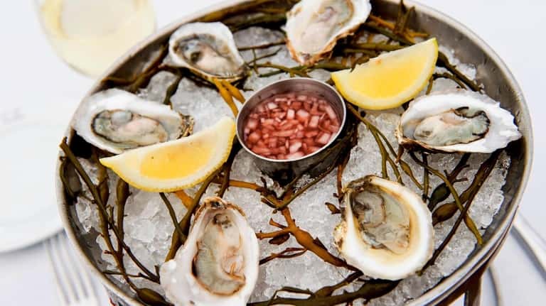 Oysters from Lulu Kitchen & Bar, in Sag Harbor, can...