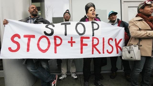 Opponents of ‘stop-and-frisk' policy rally on Jan. 27 in the...