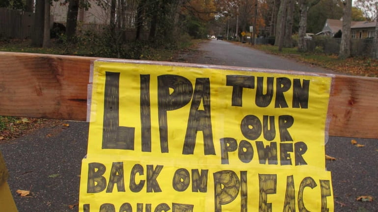 A plea to the Long Island Power Authority for electricity...