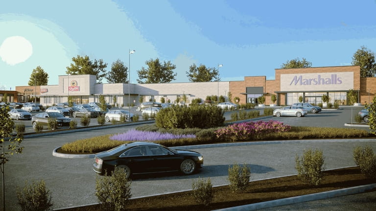 A new ShopRite and Marshalls, both depicted in a rendering, will...
