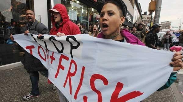 Opponents of the NYPD's controversial 'stop-and-frisk' policy march. (January 27,...