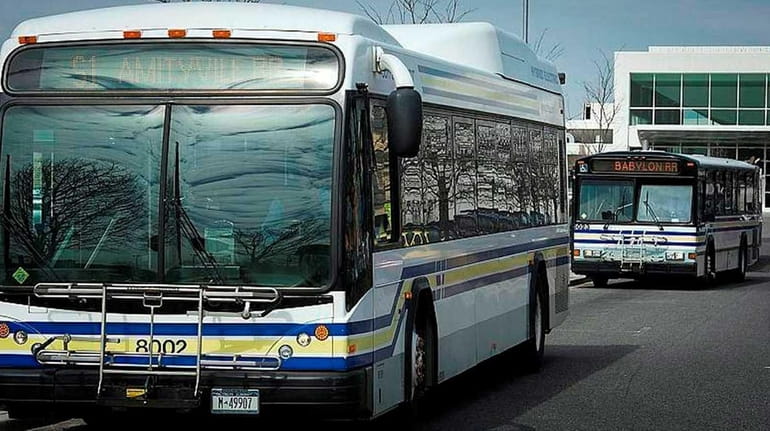 A Suffolk County Transit bus.