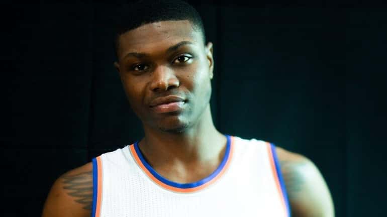 The NYPD investigates the scene where Knicks forward Cleanthony Early,...