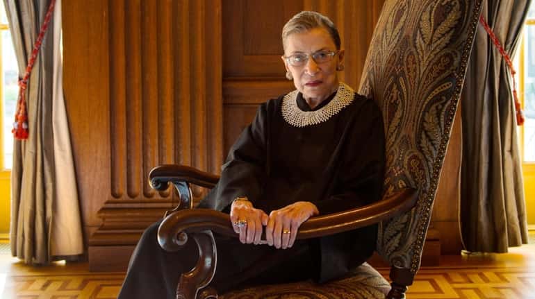 Supreme Court Justice Ruth Bader Ginsburg, photographed in 2013 for...